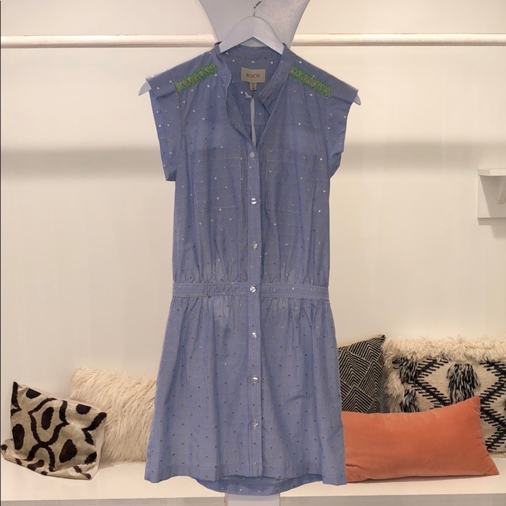 Koch- renaldo dress summer sky stripe